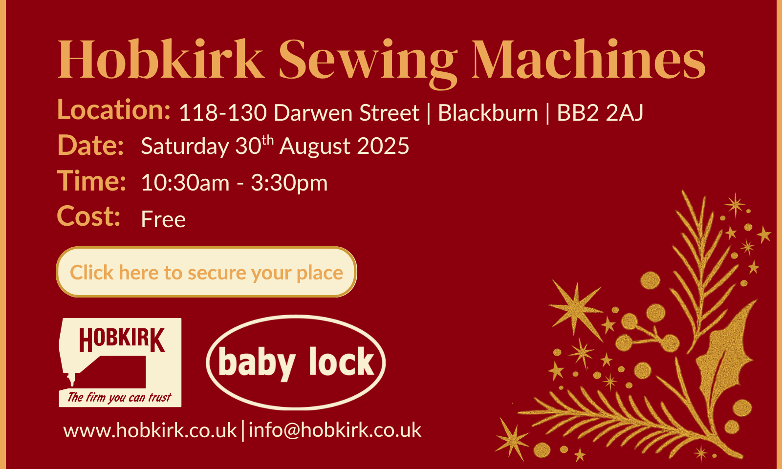Get Ready For Christmas With baby lock