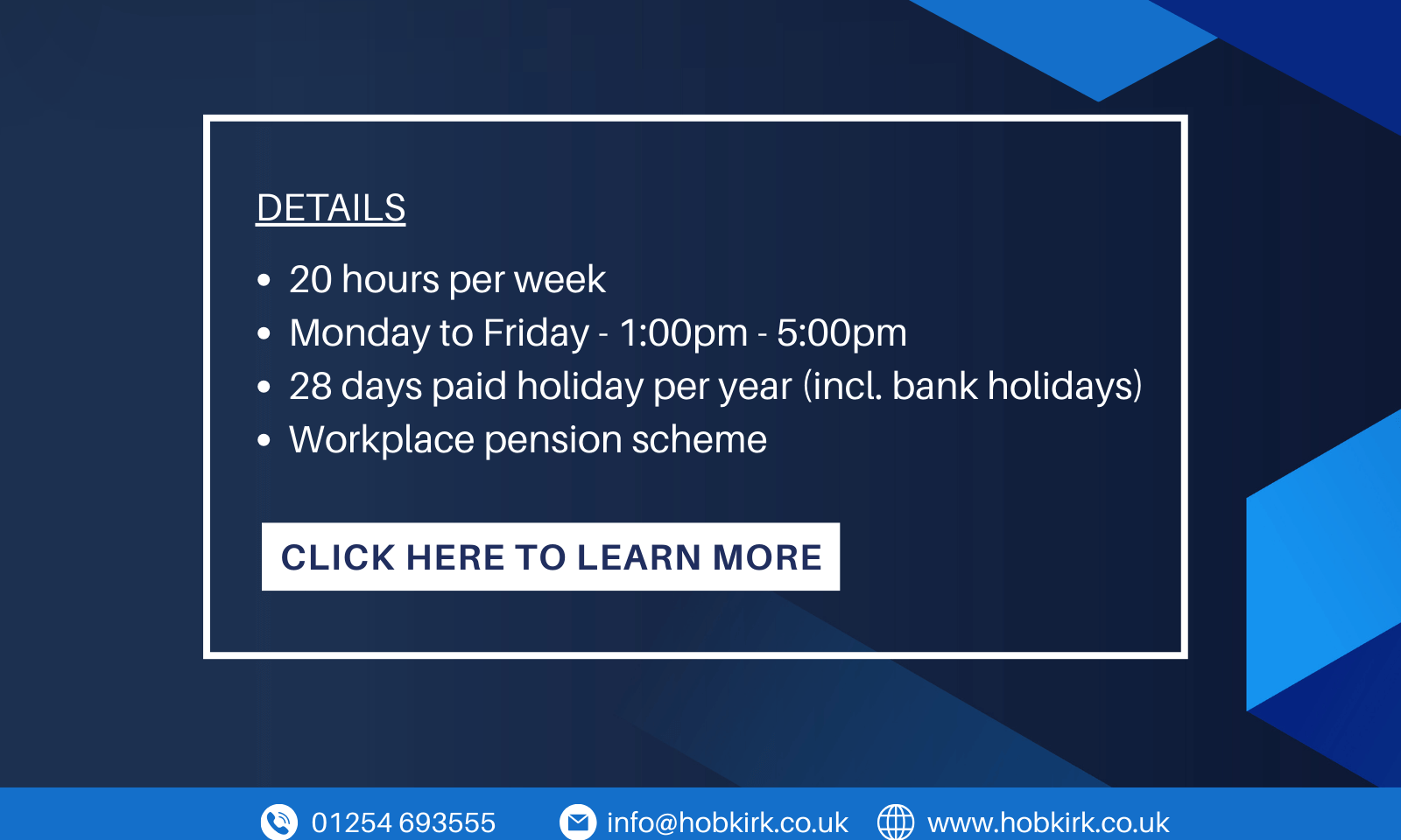 We Are Hiring
