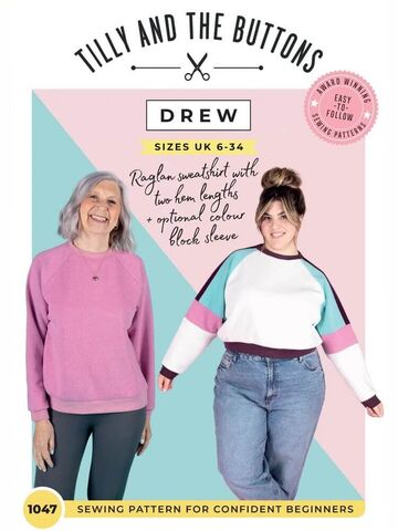 Tilly And The Buttons Drew Sweatshirt