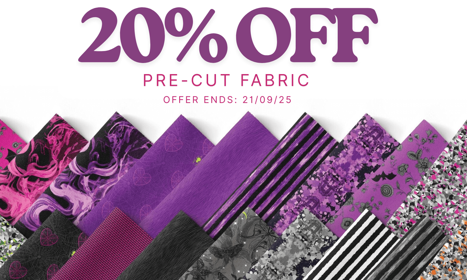 20% Off pre-cut fabric