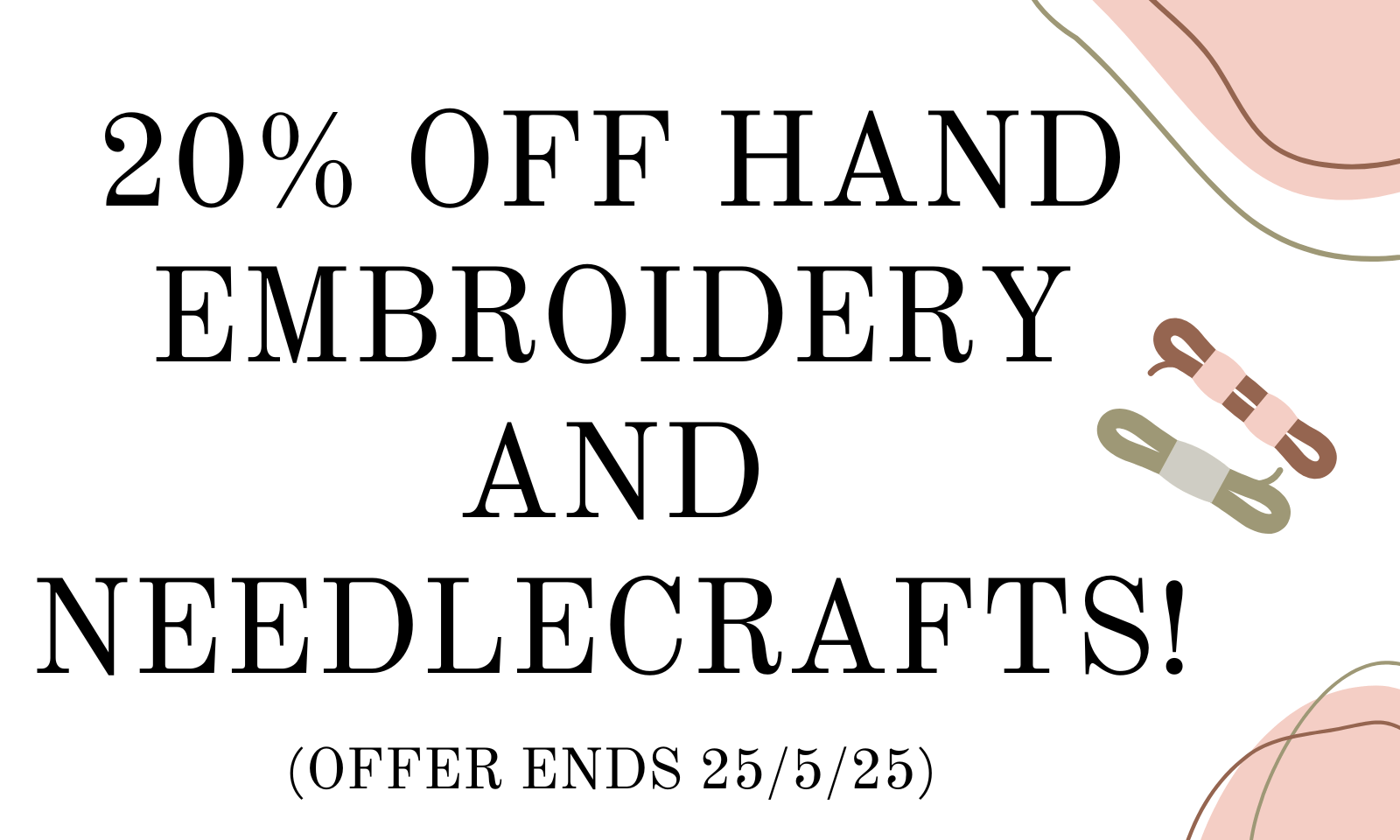 Hand Embroidery and Needlecrafts Offer