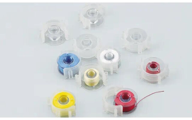 Brother Sewing Machine Bobbins and Bobbin Clips - Pack of 10