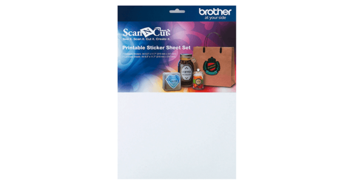 Brother ScanNCut Printable Sticker Sheet Set