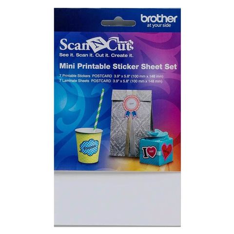 ScanNCut Mini Printable Sticker Sheet Set