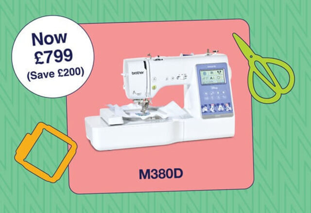 Brother Innov-is M380D Sewing, Quilting and Embroidery Machine