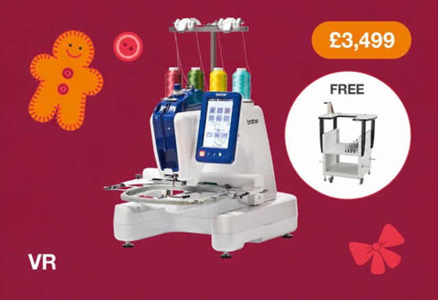 Brother VR Single Needle Embroidery & Free-motion Machine