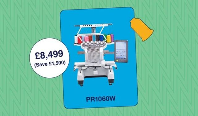 Brother PR1060W 10 Needle Semi Professional Embroidery Machine