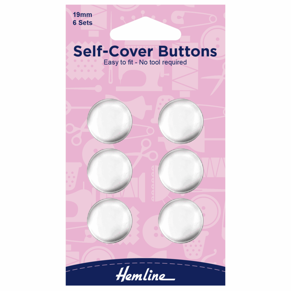 19mm metal self cover buttons