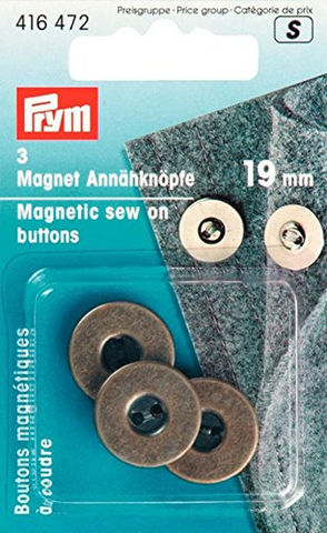 Prym | 19mm Magnetic Sew-on Buttons