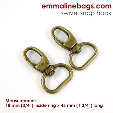 Emmaline Bags | 18mm Swivel Snap Hook 2pk