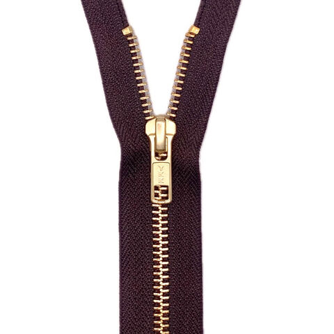 Habico YKK Jean Zip in Dark Brown
