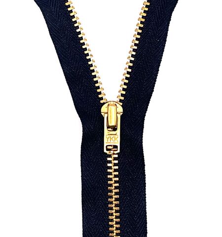 Habico YKK Brass Skirt Zip in Black