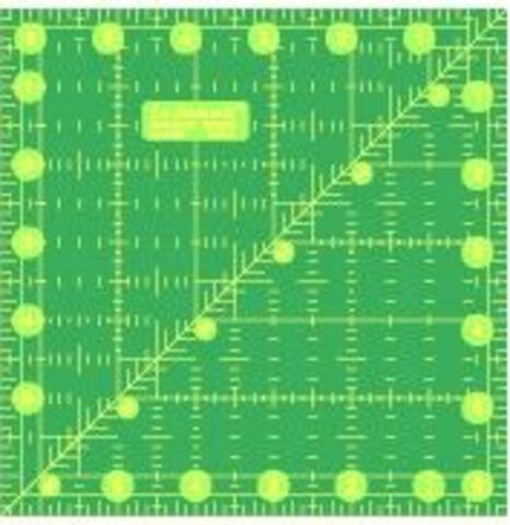 Le Summit Non-Slip 6.5" × 6.5" Ruler
