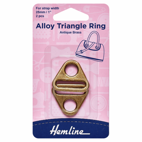 Hemline | 25mm Alloy Triangle Rings