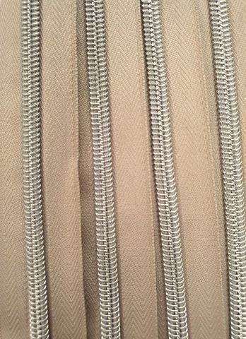 Continuous Zip | #5 Nylon Zip silver teeth