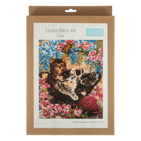 Trimits Cross Stitch Kit: Cats