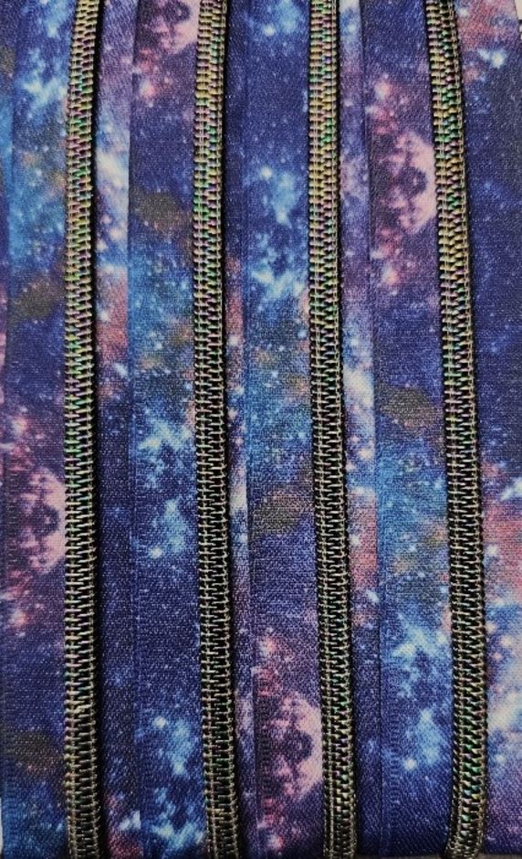 Galaxy tape with dark rainbow teeth