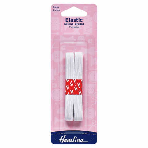 Hemline | General Braided Elastic 9mm