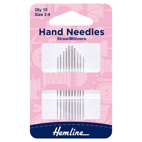 Hemline Hand Needles for Straw/Milliners