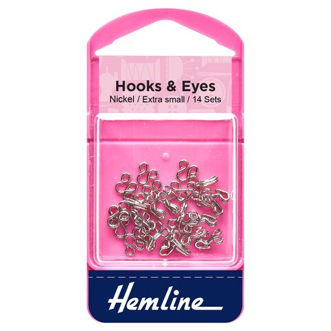 Hemline Hook and Eyes | Silver