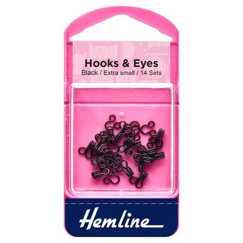 Hemline Hook and Eyes | Black