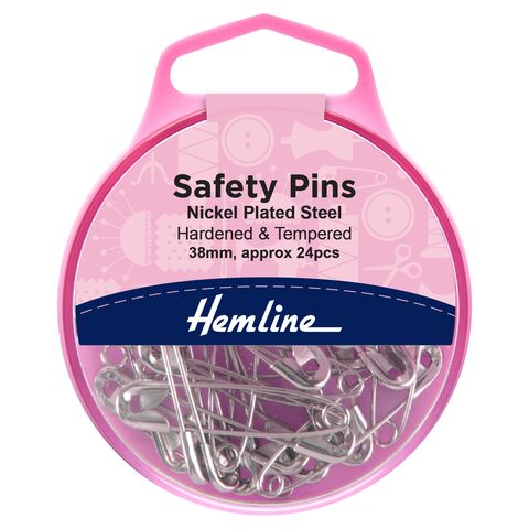 Hemline Safety Pins | Nickel Plated Steel