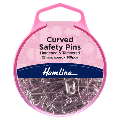 Hemline Curved Safety Pins