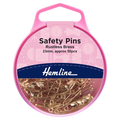 Hemline Safety Pins | Rustless Brass