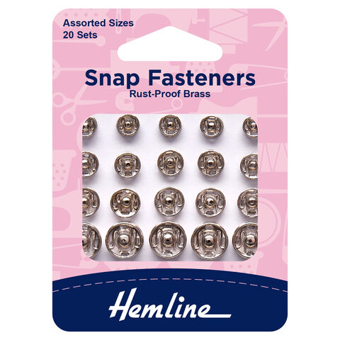 Hemline | Snap Fasteners Assorted Sizes