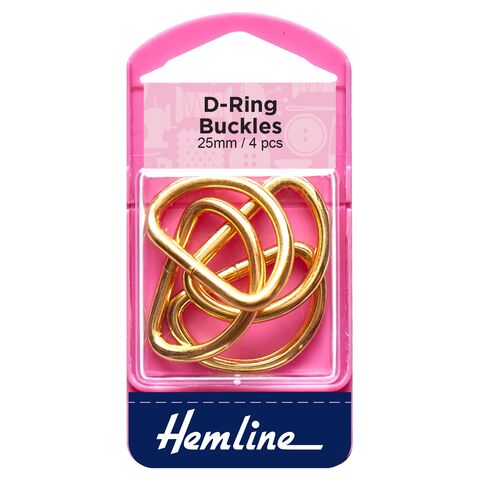 Hemline Metal D-Ring Buckle