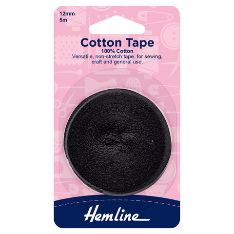 Hemline | Black Cotton Tape
