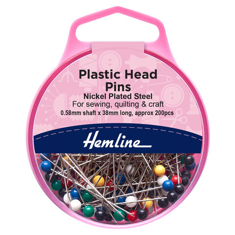Hemline Plastic Head Pins