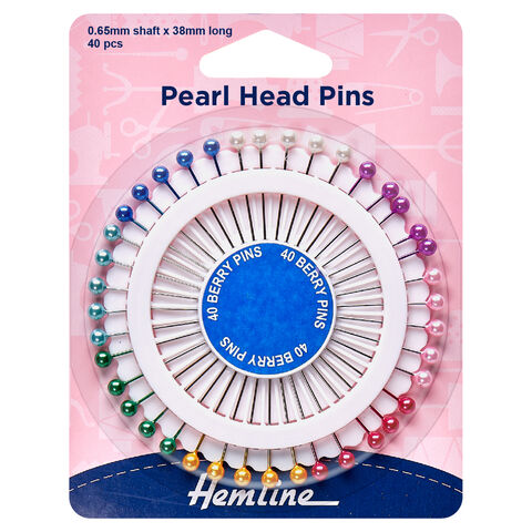 Hemline Pearl Head Pins