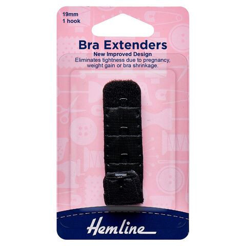 Hemline Bra Extenders | Black