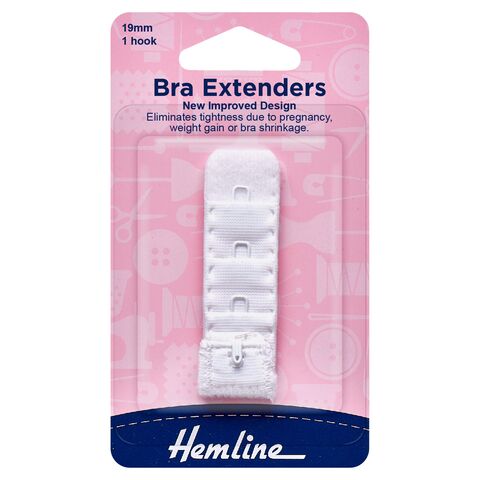 Hemline Bra Extenders | White