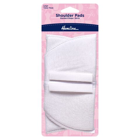 Hemline Shoulder Pads | White