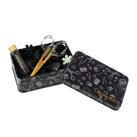 Hemline Gold Sewing Accessories Tin