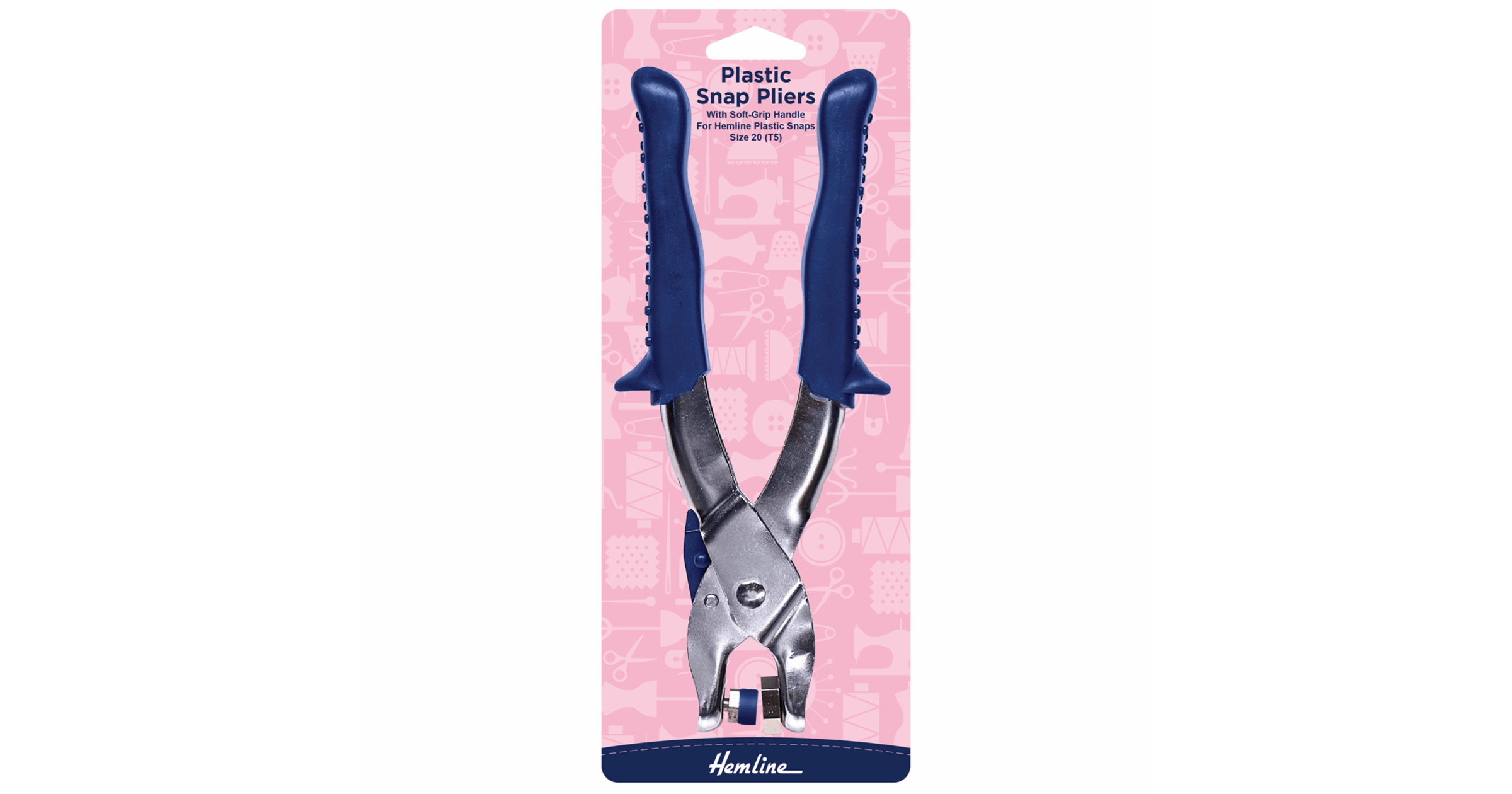 Plastic Snap Pliers with soft grip handle