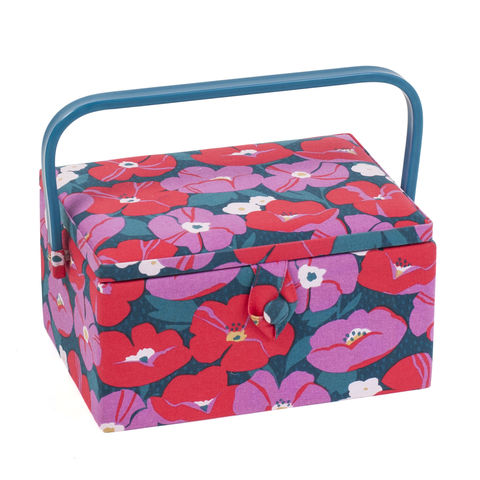 Hobby Gift | Medium Modern Floral Sewing Box