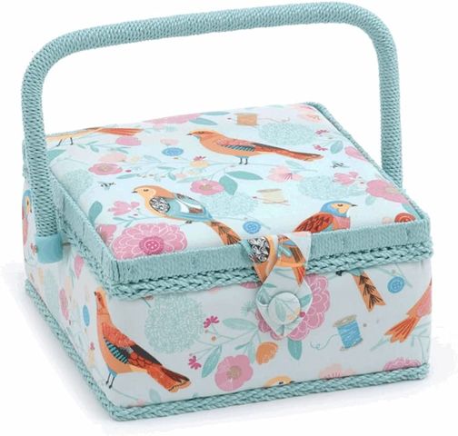 Hobby Gift | Small Square Birdsong Sewing Box