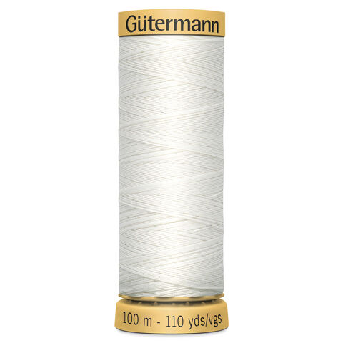 Gutermann Natural Cotton Thread White No. 5709