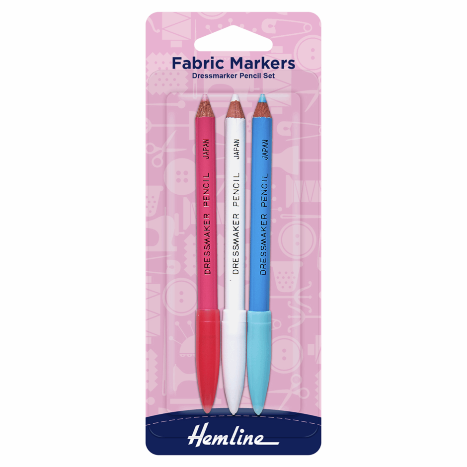 pack of 3 fabric markers