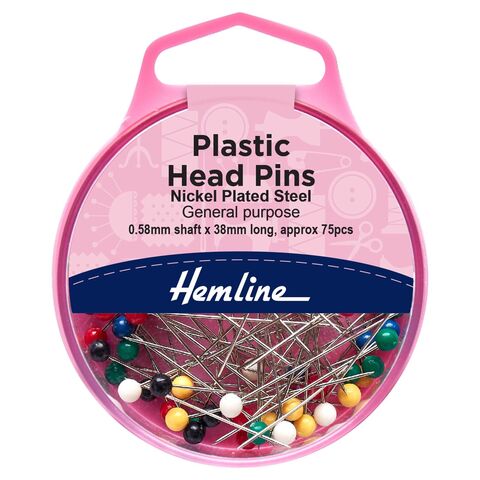 Hemline Extra Long Plastic Head Pins