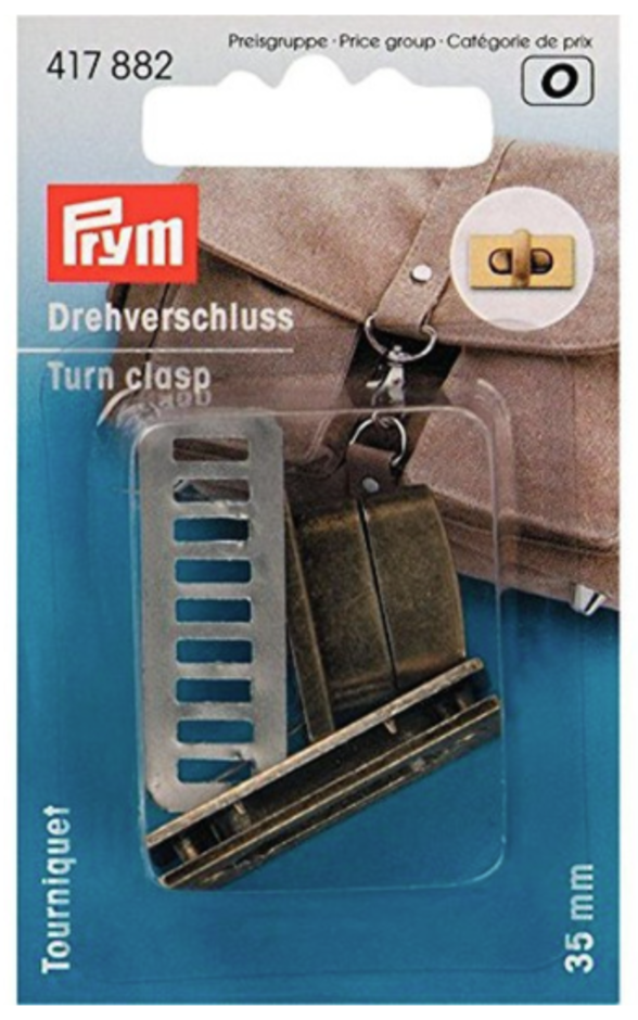 prym 35mm square turn clasp