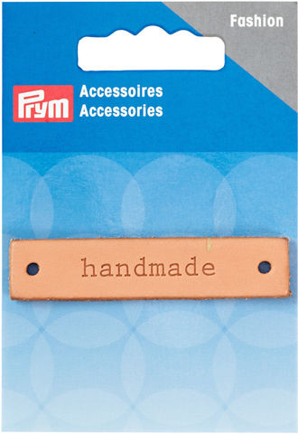 Prym Leather Rectangle Handmade Tag