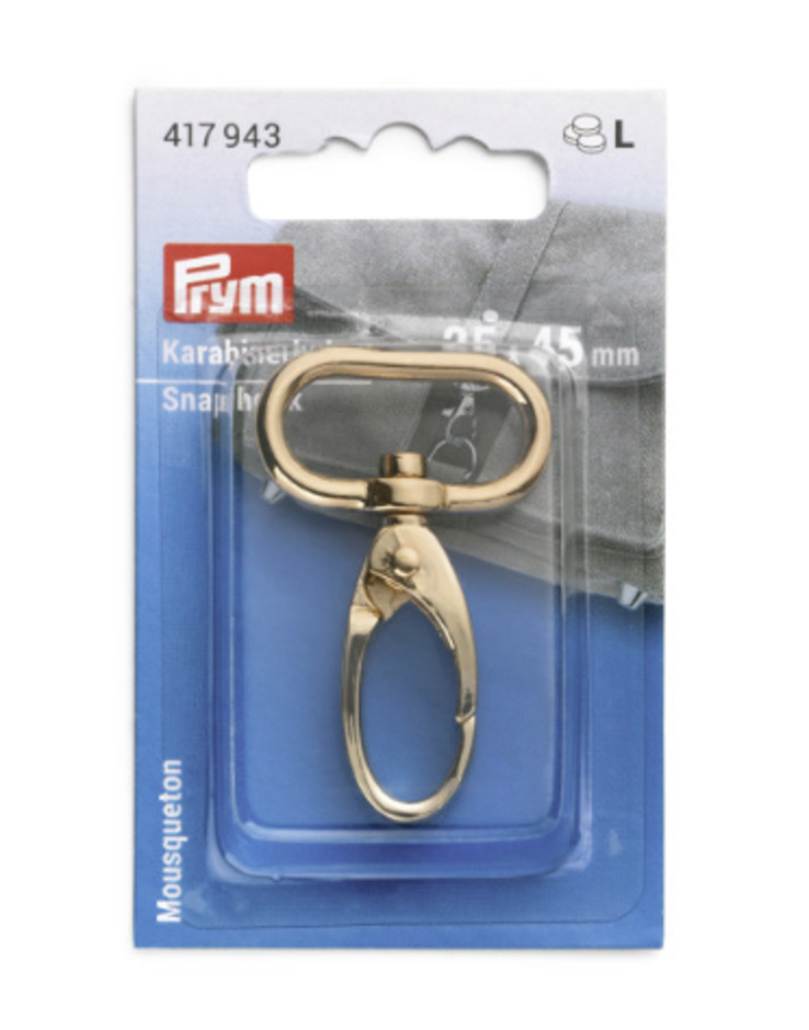 prym snap hook gold