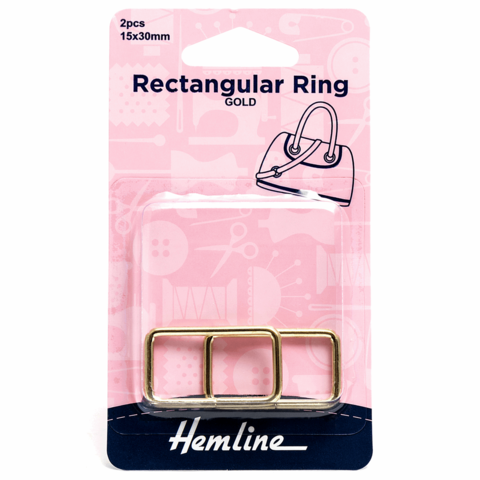 Hemline | 30mm Rectangular Ring