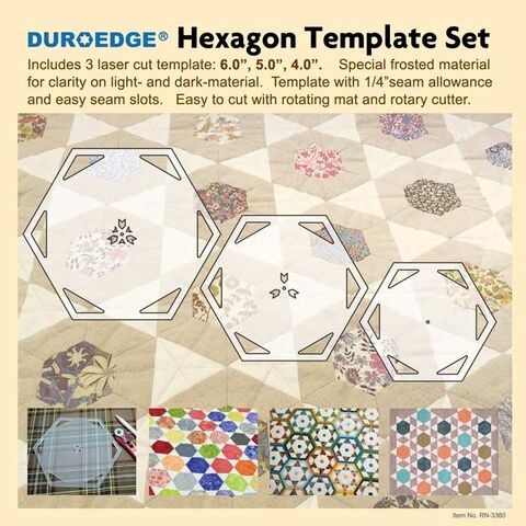 Siesta | Duroedge Hexagon Template Set - Large