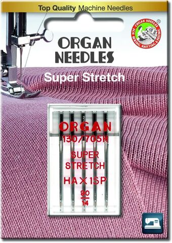Organ HAx1SP Super Stretch Needles size 90 (Pack of 5)