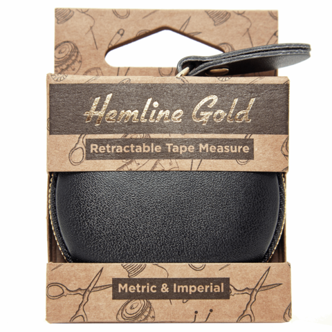 Hemline Gold Retractable Tape Measure